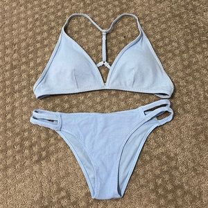Abercrombie light blue bathing suit set
